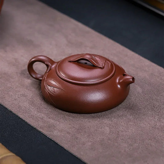 Teko Zisha Yixing Buatan Tangan Sepenuhnya [Yu Zhu] (Hong Pi Long - 140ml)
