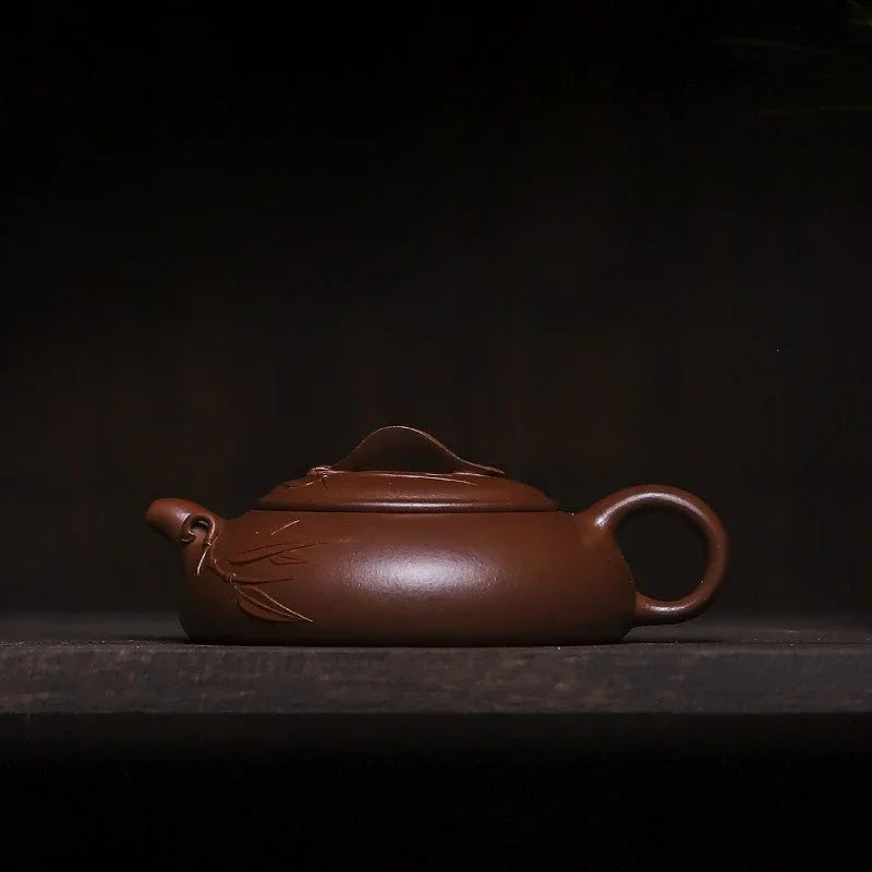 Teko Zisha Yixing Buatan Tangan Sepenuhnya [Yu Zhu] (Hong Pi Long - 140ml)
