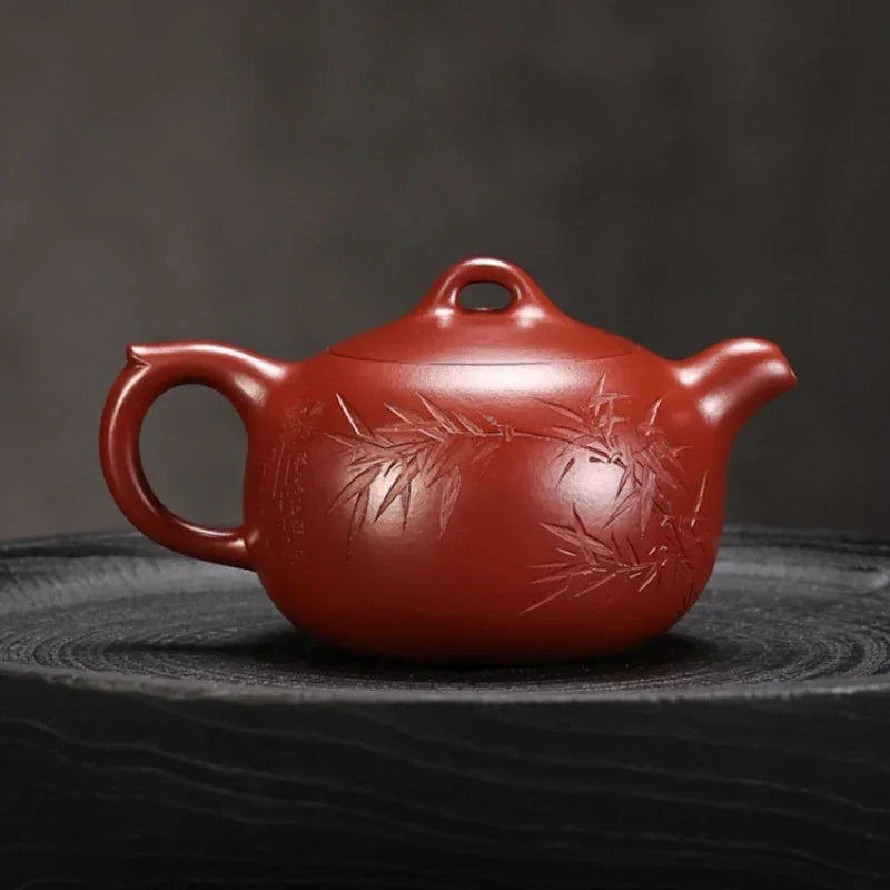 Full Handmade Yixing Zisha Teapot [Yuan Zhu Pot] (Dahongpao- 240ml)