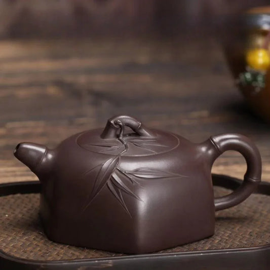 Teko Yixing Zisha Buatan Tangan Sepenuhnya [Yue Xia Xiaoxiang Pot] (Lao Zi Ni - 260ml)