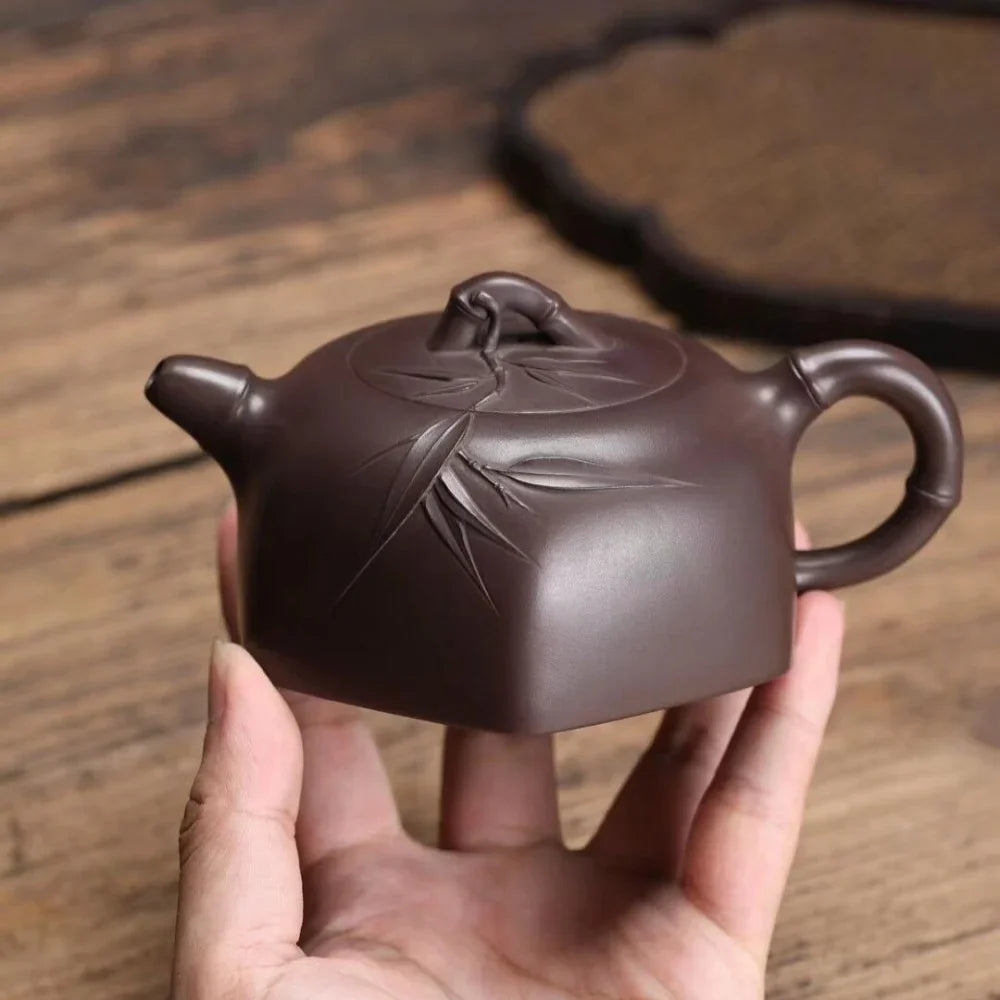 Teko Yixing Zisha Buatan Tangan Sepenuhnya [Yue Xia Xiaoxiang Pot] (Lao Zi Ni - 260ml)