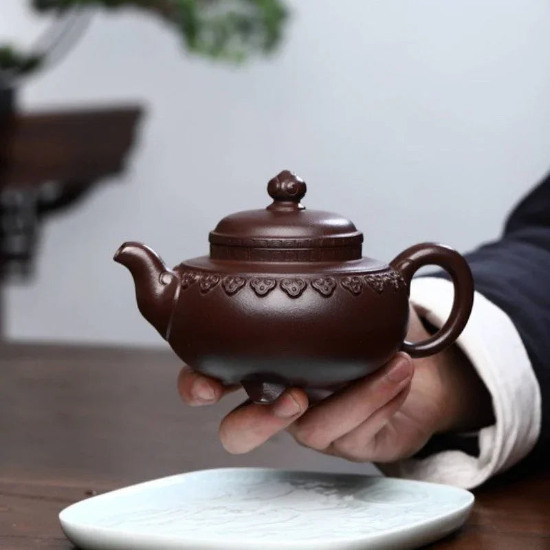 full-handmade-yixing-zisha-teapot-yun-jian-ruyi-pot-shi-hong-320ml-yiqin-tea-house-yiqinteahouse-com-4 - YIQIN TEA HOUSE 一沁茶舍 yiqinteahouse.com