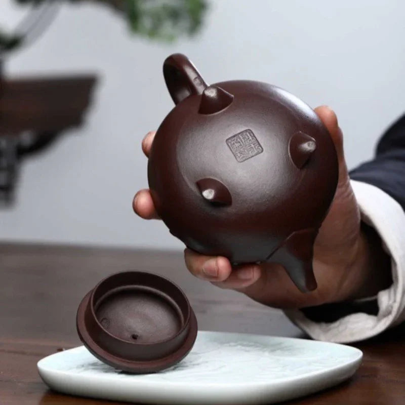 full-handmade-yixing-zisha-teapot-yun-jian-ruyi-pot-shi-hong-320ml-yiqin-tea-house-yiqinteahouse-com-6 - YIQIN TEA HOUSE 一沁茶舍 yiqinteahouse.com