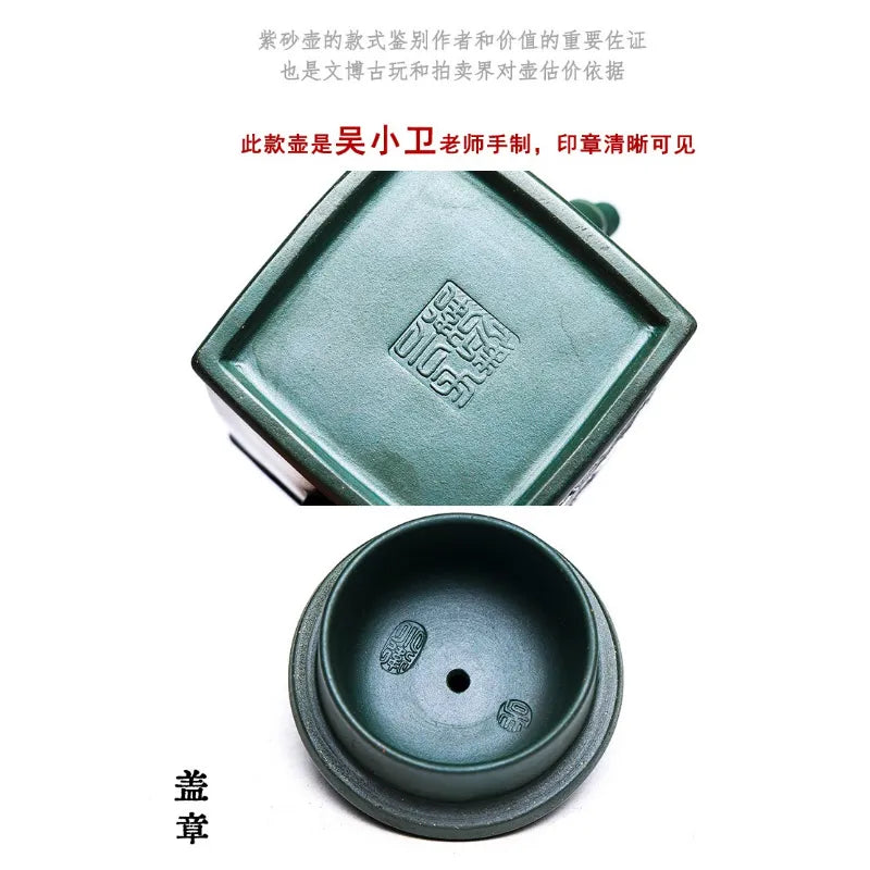 Full Handmade Yixing Zisha Teapot [Yun Qi Zhu Jing] (Feicui Lu Ni - 200ml) - YIQIN TEA HOUSE | yiqinteahouse.com | 200-300ml, full handmade zisha teapot, new arrival, teapot, teaware