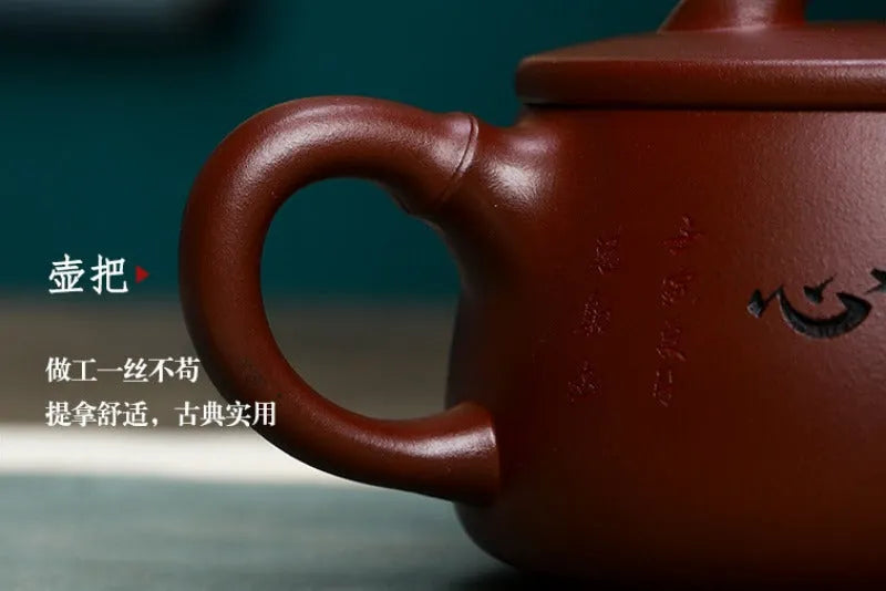 Full Handmade Yixing Zisha Teapot [Yun Shui Chan Xin] (Long Xue Sha - 350ml) - YIQIN TEA HOUSE | yiqinteahouse.com | >300ml, full handmade zisha teapot, new arrival, teapot, teaware