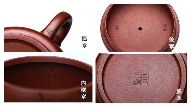 Full Handmade Yixing Zisha Teapot [Yun Shui Chan Xin] (Long Xue Sha - 350ml) - YIQIN TEA HOUSE | yiqinteahouse.com | >300ml, full handmade zisha teapot, new arrival, teapot, teaware