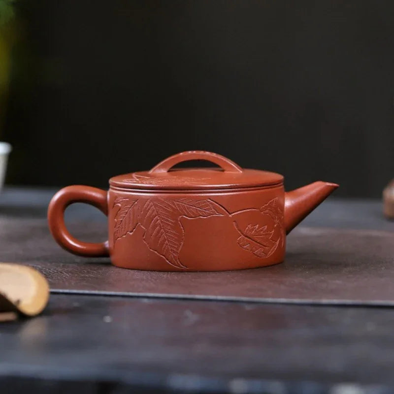 Teko Zisha Yixing Buatan Tangan Sepenuhnya [Zhi Qiu Hanwa] (Hong Pi Long - 210ml)