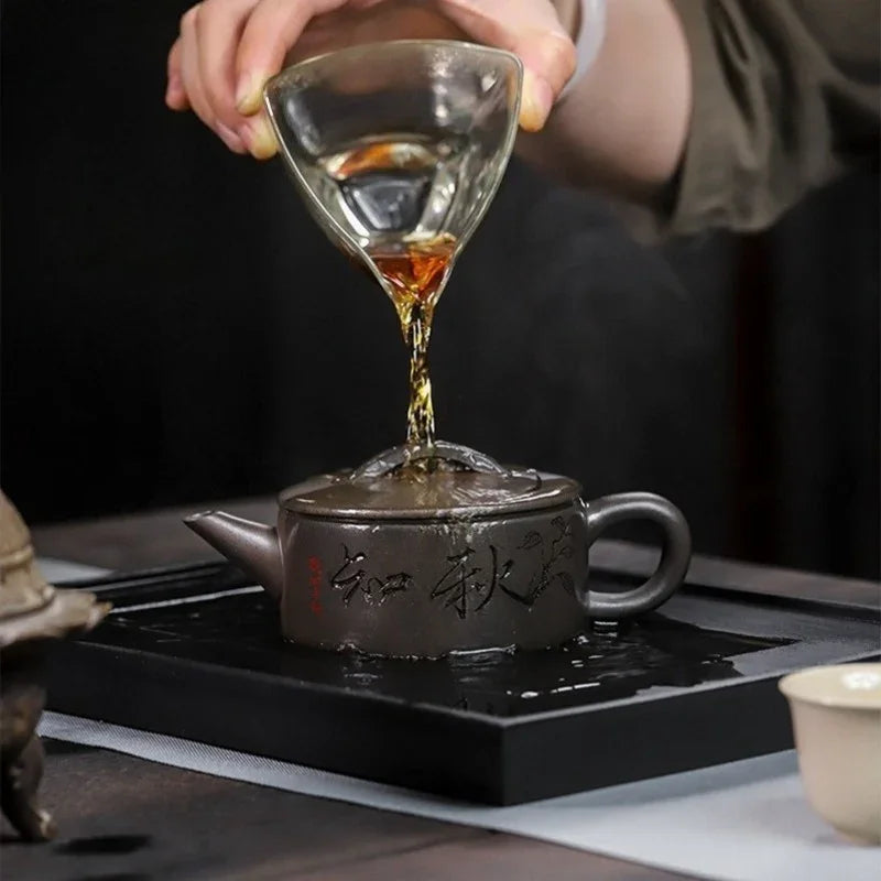 Teko Zisha Yixing Buatan Tangan Sepenuhnya [Zhi Xiang Hanwa] (Tian Qing Ni - 200ml)