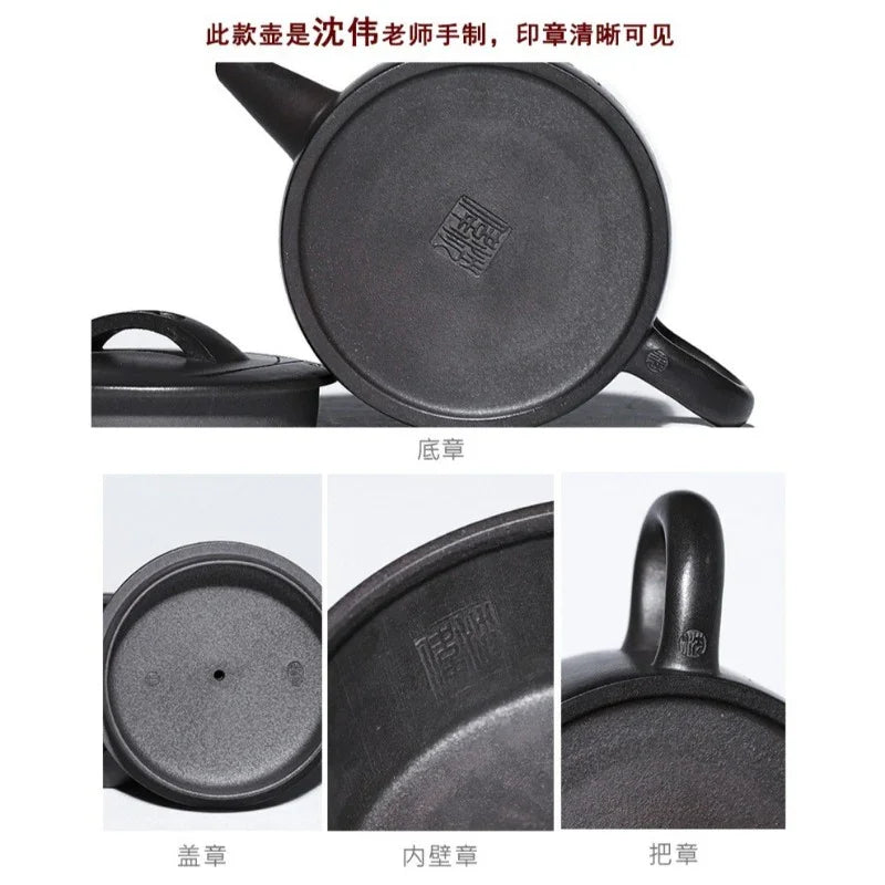 Teko Zisha Yixing Buatan Tangan Sepenuhnya [Zhi Xiang Hanwa] (Tian Qing Ni - 200ml)