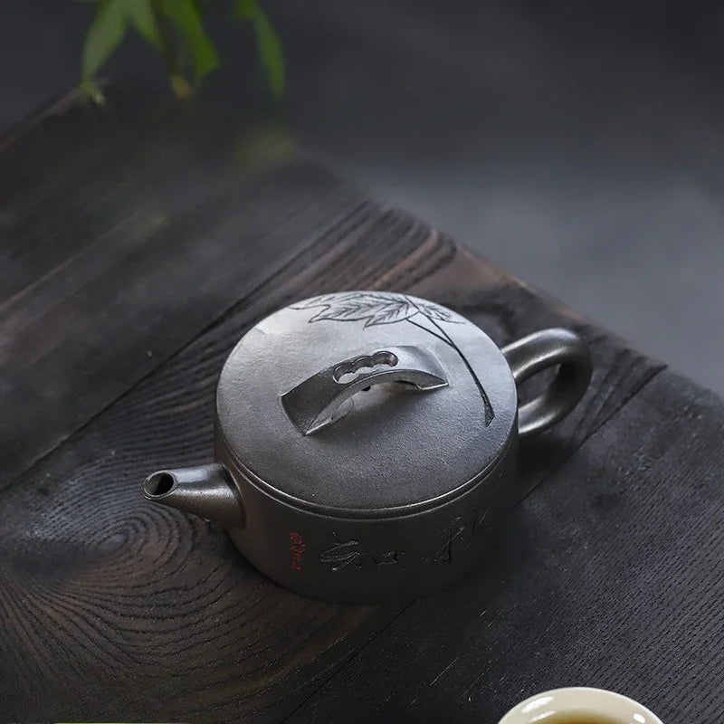 Teko Zisha Yixing Buatan Tangan Sepenuhnya [Zhi Xiang Hanwa] (Tian Qing Ni - 200ml)