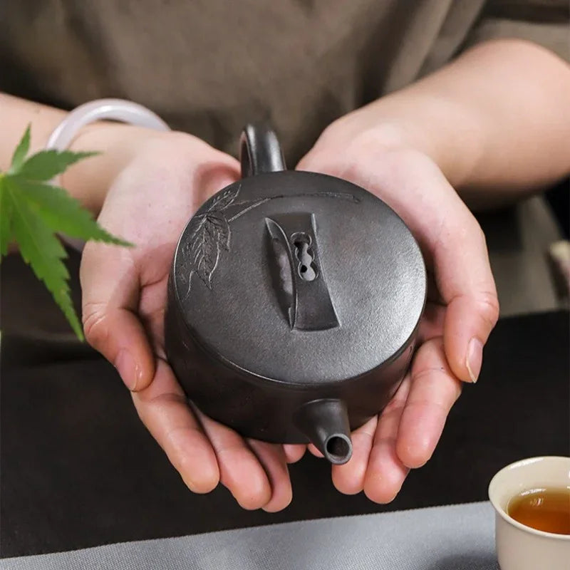 Teko Zisha Yixing Buatan Tangan Sepenuhnya [Zhi Xiang Hanwa] (Tian Qing Ni - 200ml)