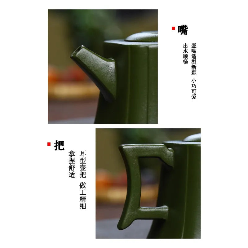 Full Handmade Yixing Zisha Teapot [Zhizu Changle] (Douqing Sha - 260ml) - YIQIN TEA HOUSE | yiqinteahouse.com | 200-300ml, full handmade zisha teapot, new arrival, teapot, teaware