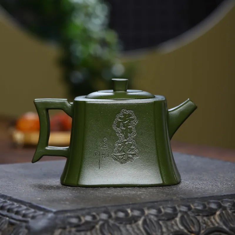 Full Handmade Yixing Zisha Teapot [Zhizu Changle] (Douqing Sha - 260ml) - YIQIN TEA HOUSE | yiqinteahouse.com | 200-300ml, full handmade zisha teapot, new arrival, teapot, teaware