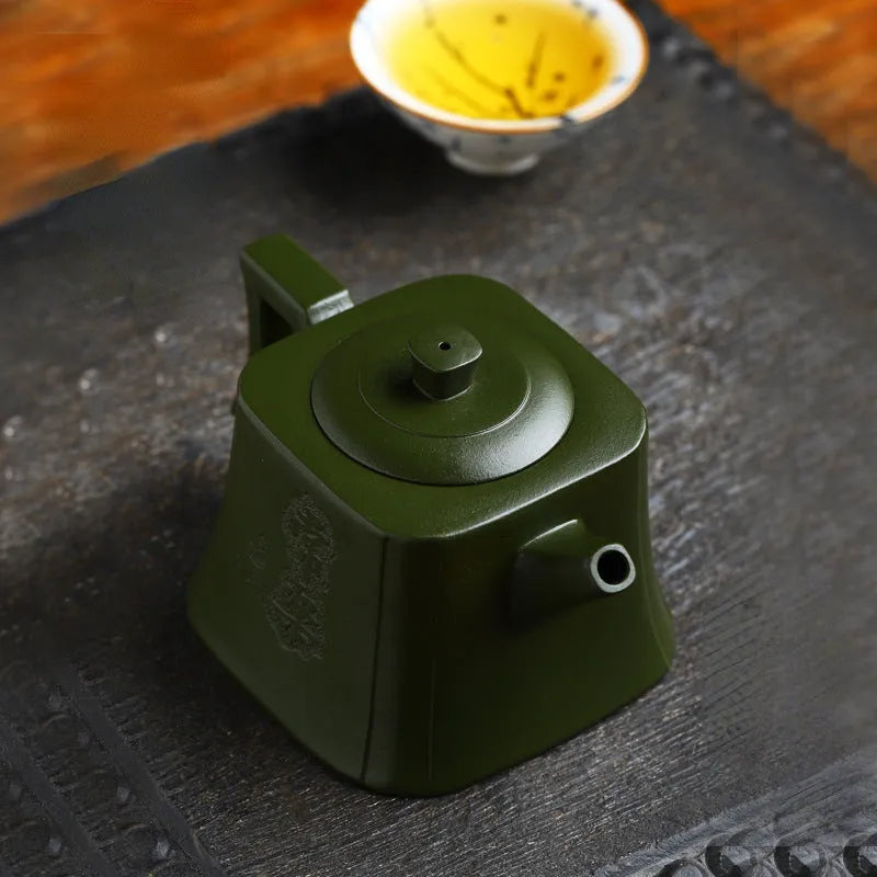 Full Handmade Yixing Zisha Teapot [Zhizu Changle] (Douqing Sha - 260ml) - YIQIN TEA HOUSE | yiqinteahouse.com | 200-300ml, full handmade zisha teapot, new arrival, teapot, teaware