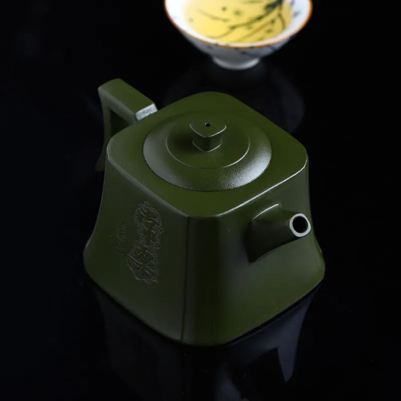 Full Handmade Yixing Zisha Teapot [Zhizu Changle] (Douqing Sha - 260ml) - YIQIN TEA HOUSE | yiqinteahouse.com | 200-300ml, full handmade zisha teapot, new arrival, teapot, teaware