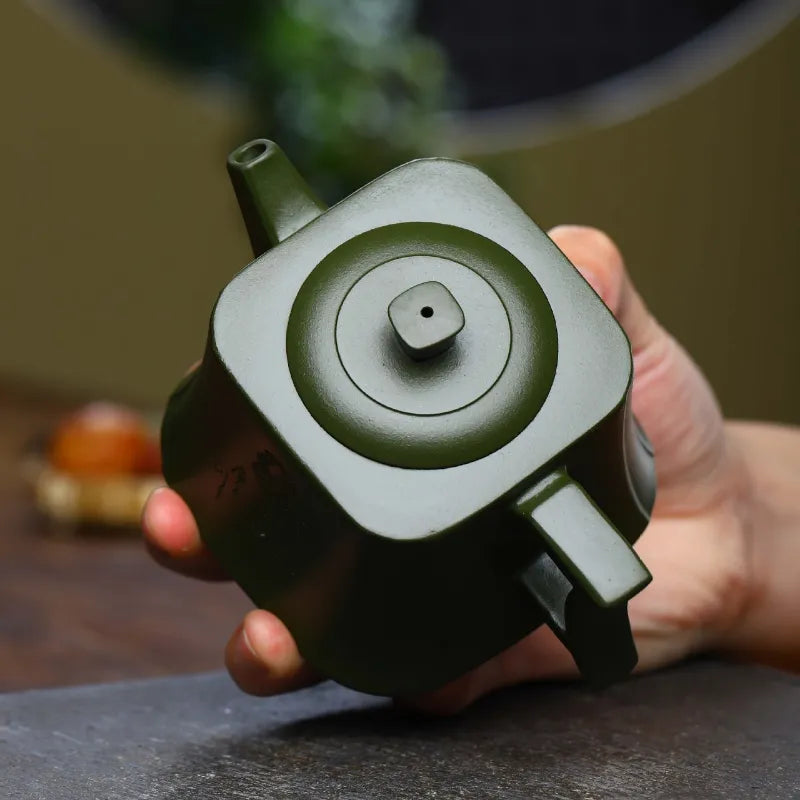 Full Handmade Yixing Zisha Teapot [Zhizu Changle] (Douqing Sha - 260ml) - YIQIN TEA HOUSE | yiqinteahouse.com | 200-300ml, full handmade zisha teapot, new arrival, teapot, teaware