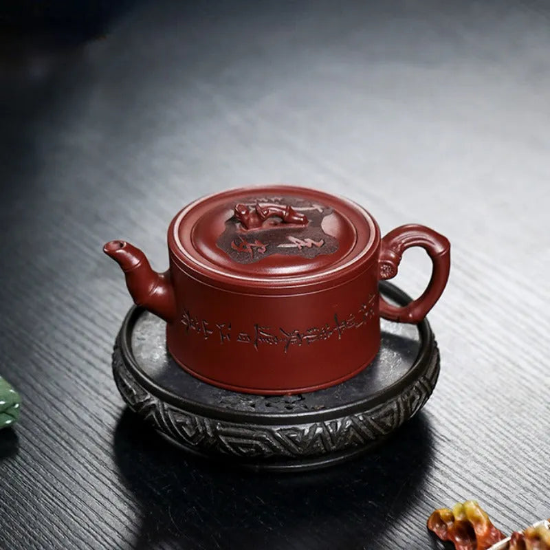 Full Handmade Yixing Zisha Teapot [Zhu Bao Ping An] (Long Xue Sha - 200ml) - YIQIN TEA HOUSE | yiqinteahouse.com | 200-300ml, full handmade zisha teapot, new arrival, teapot, teaware