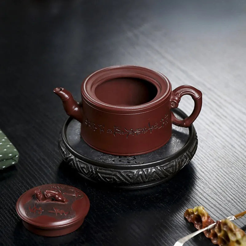 Full Handmade Yixing Zisha Teapot [Zhu Bao Ping An] (Long Xue Sha - 200ml) - YIQIN TEA HOUSE | yiqinteahouse.com | 200-300ml, full handmade zisha teapot, new arrival, teapot, teaware