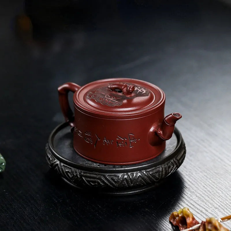 Full Handmade Yixing Zisha Teapot [Zhu Bao Ping An] (Long Xue Sha - 200ml) - YIQIN TEA HOUSE | yiqinteahouse.com | 200-300ml, full handmade zisha teapot, new arrival, teapot, teaware