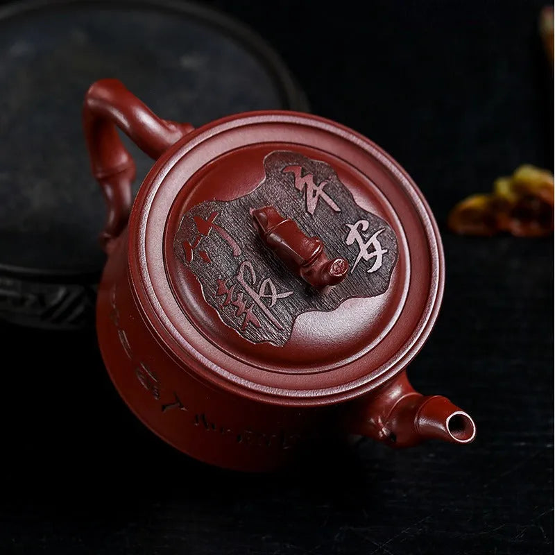 Full Handmade Yixing Zisha Teapot [Zhu Bao Ping An] (Long Xue Sha - 200ml) - YIQIN TEA HOUSE | yiqinteahouse.com | 200-300ml, full handmade zisha teapot, new arrival, teapot, teaware