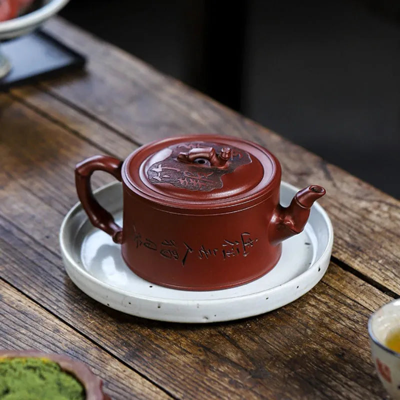 Full Handmade Yixing Zisha Teapot [Zhu Bao Ping An] (Long Xue Sha - 200ml) - YIQIN TEA HOUSE | yiqinteahouse.com | 200-300ml, full handmade zisha teapot, new arrival, teapot, teaware