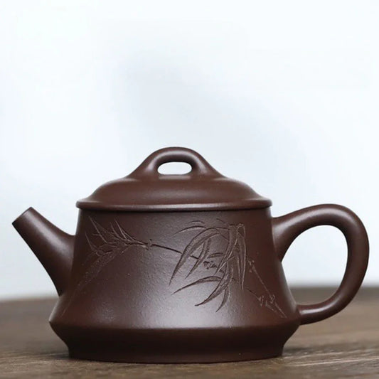 Teko Zisha Yixing Buatan Tangan Sepenuhnya [Zhu Chu Pot] (Lao Zi Ni - 170ml)