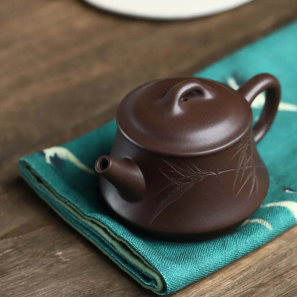 Teko Zisha Yixing Buatan Tangan Sepenuhnya [Zhu Chu Pot] (Lao Zi Ni - 170ml)