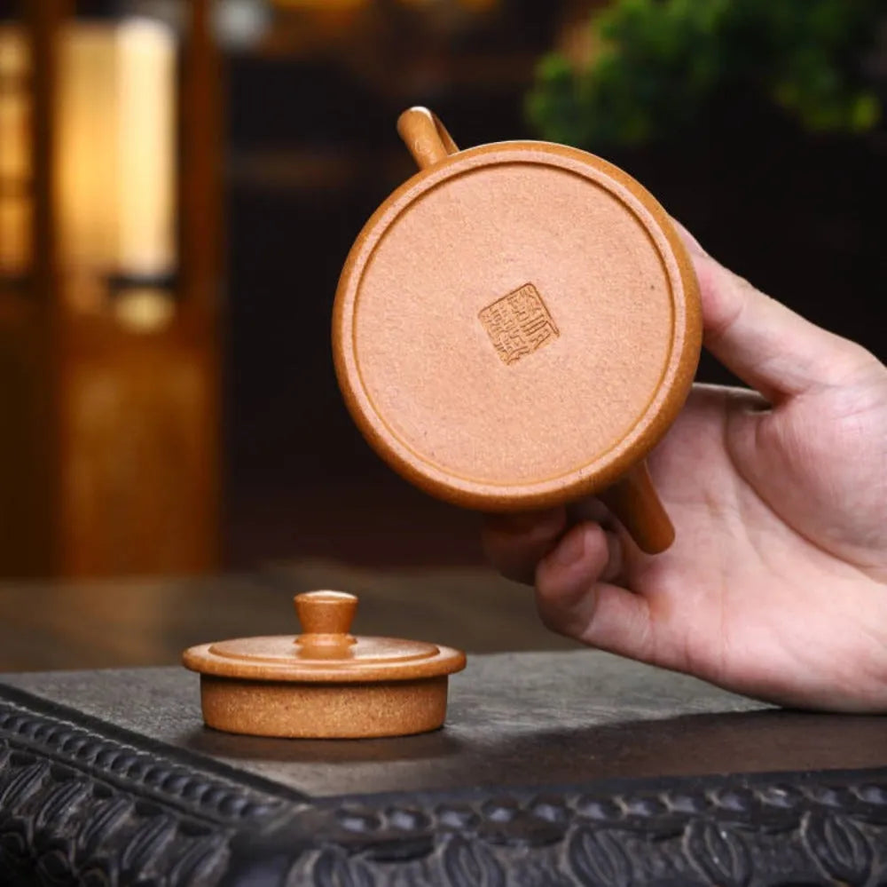 Full Handmade Yixing Zisha Teapot [Zhu Chu Pot] (Wucai Lao Duan Ni - 170ml) - YIQIN TEA HOUSE | yiqinteahouse.com | <200ml, full handmade zisha teapot, new arrival, teapot, teaware