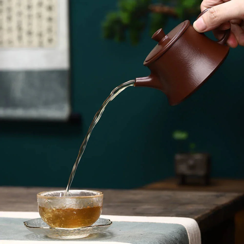 Teko Zisha Yixing Buatan Tangan Sepenuhnya [Zhu Chu Pot] (Zi Ni - 200ml)