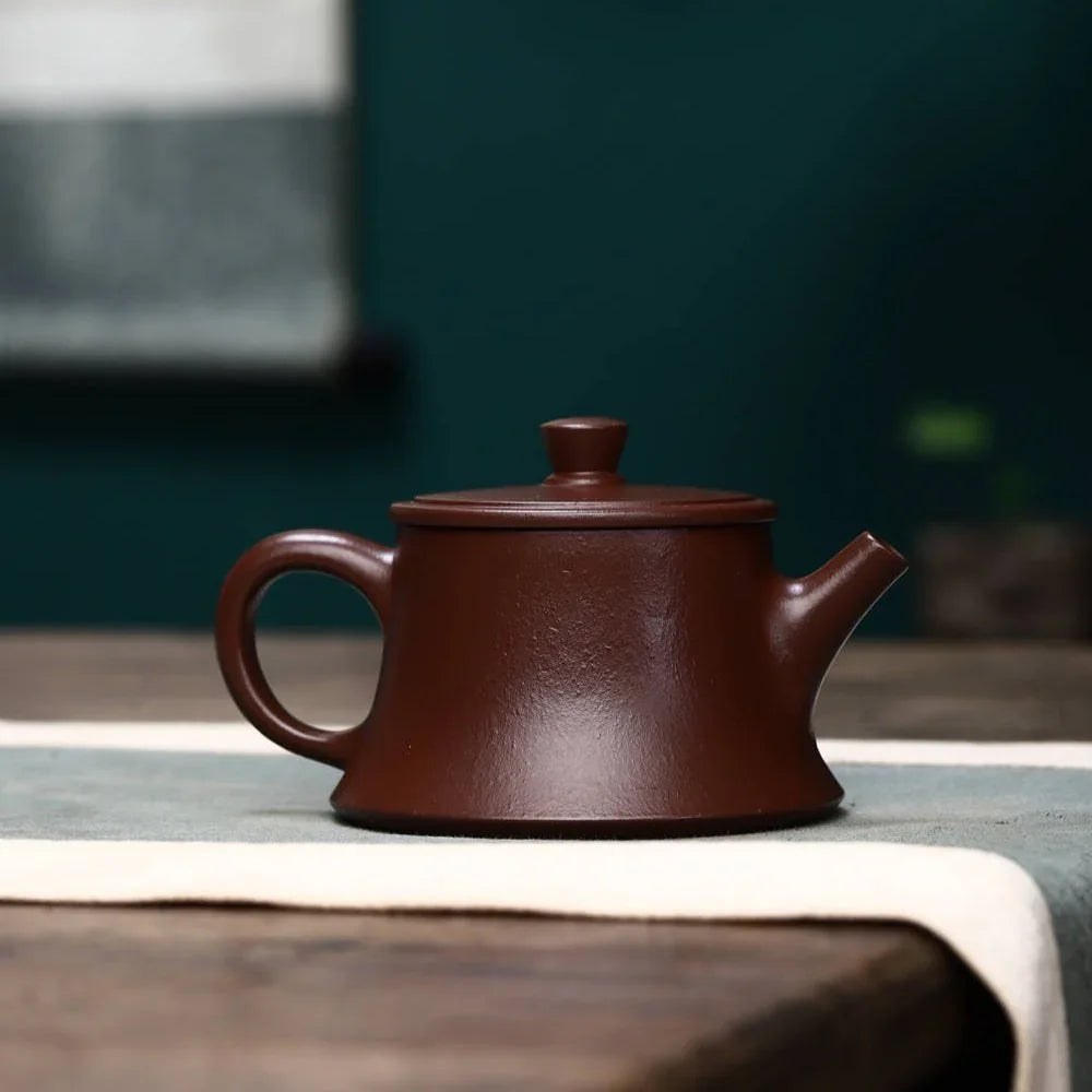 Teko Zisha Yixing Buatan Tangan Sepenuhnya [Zhu Chu Pot] (Zi Ni - 200ml)