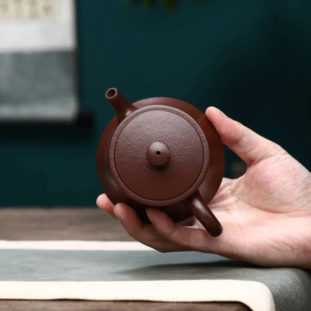 Teko Zisha Yixing Buatan Tangan Sepenuhnya [Zhu Chu Pot] (Zi Ni - 200ml)