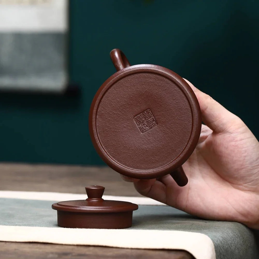 Teko Zisha Yixing Buatan Tangan Sepenuhnya [Zhu Chu Pot] (Zi Ni - 200ml)