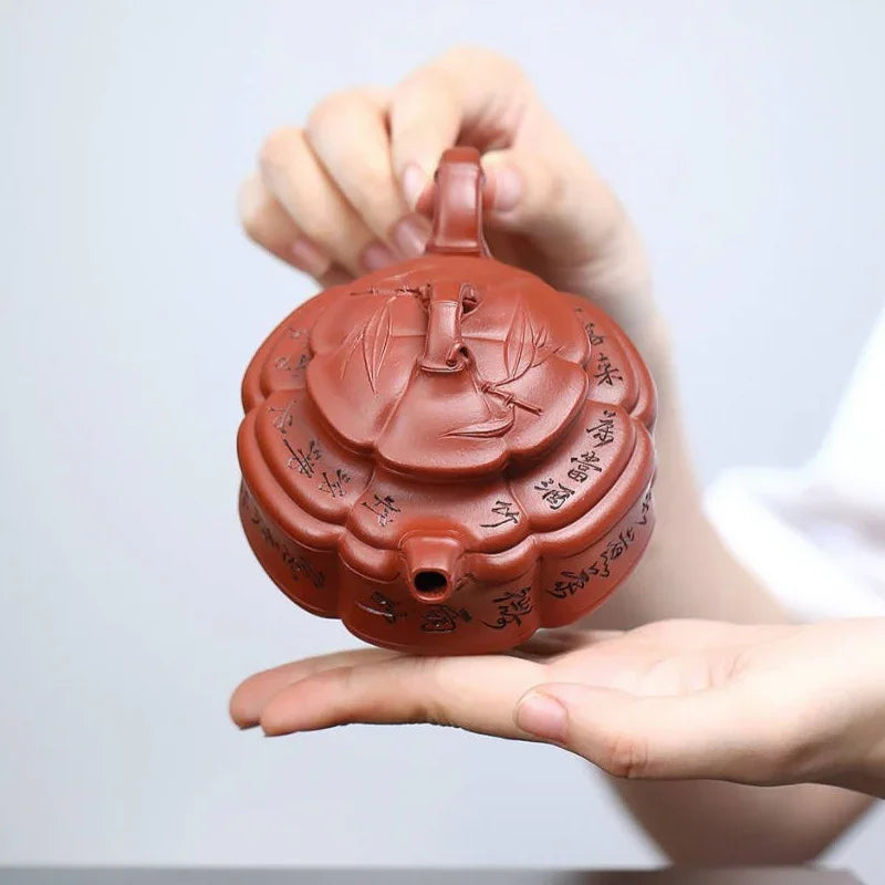 full-handmade-yixing-zisha-teapot-zhu-gu-pot-zhu-ni-230ml-yiqin-tea-house-yiqinteahouse-com-8 - YIQIN TEA HOUSE 一沁茶舍 yiqinteahouse.com