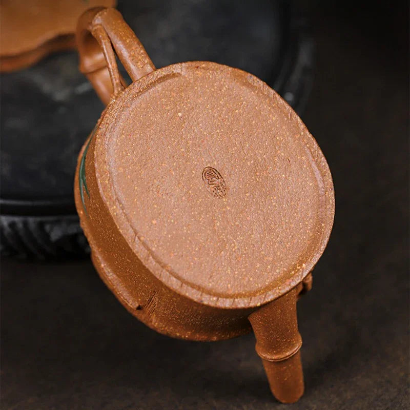 Teko Zisha Yixing Buatan Tangan Sepenuhnya [Zhu Jie Pot] (Jin Jiang Po Ni - 90ml)