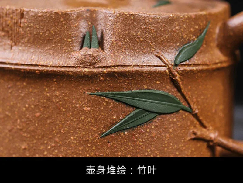 Teko Zisha Yixing Buatan Tangan Sepenuhnya [Zhu Jie Pot] (Jin Jiang Po Ni - 90ml)