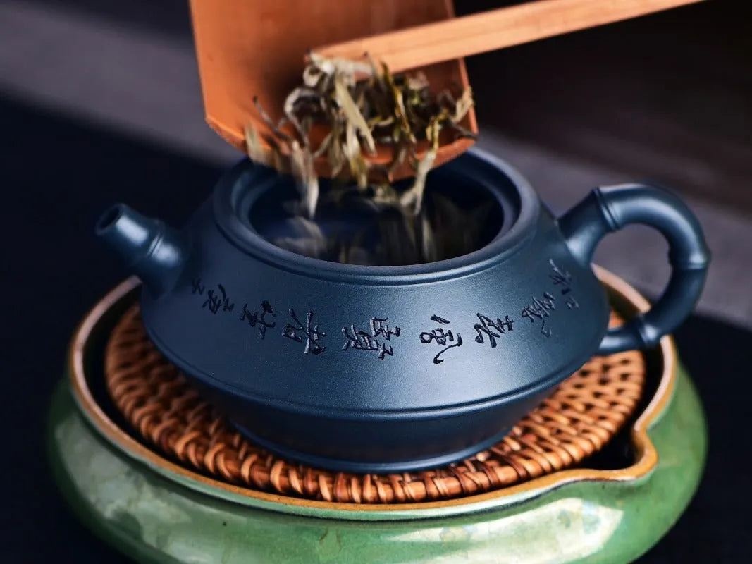 Full Handmade Yixing Zisha Teapot [Zhu Xian Hehe] (Tian Qing Ni - 270ml) - YIQIN TEA HOUSE | yiqinteahouse.com | 200-300ml, full handmade zisha teapot, new arrival, teapot, teaware