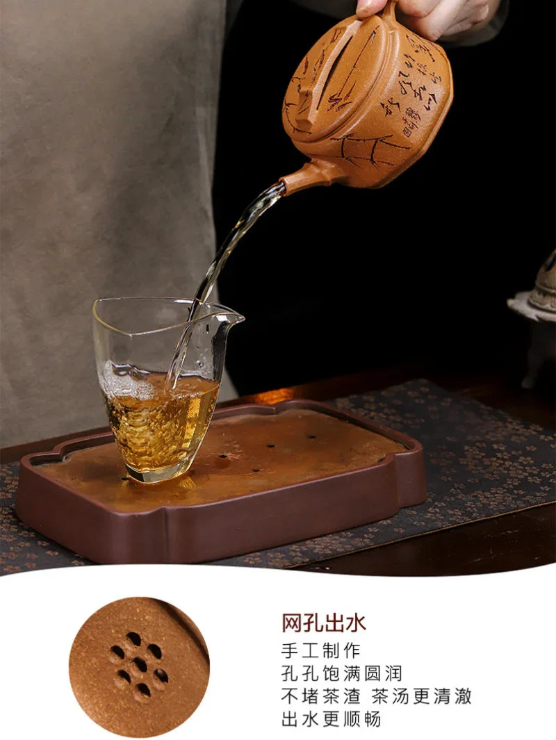 Full Handmade Yixing Zisha Teapot [Zhu Ying] (Jin Jiang Po Ni - 280ml) - YIQIN TEA HOUSE | yiqinteahouse.com | 200-300ml, full handmade zisha teapot, teapot, teaware