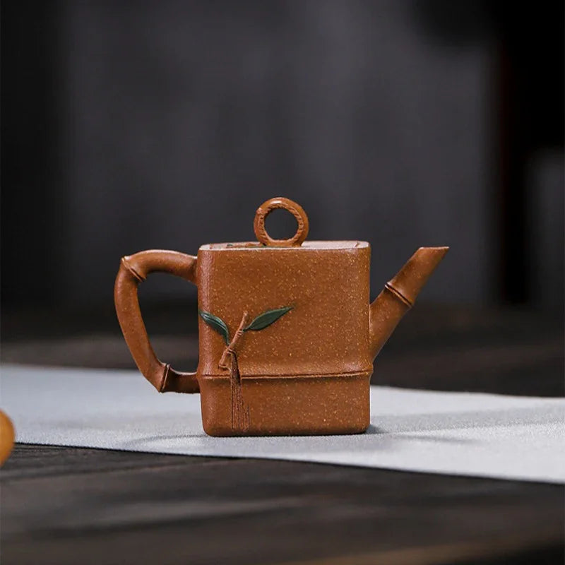 Teko Zisha Yixing Buatan Tangan Sepenuhnya [Zhu Yun Sifang] (Jin Jiang Po Ni - 100ml)