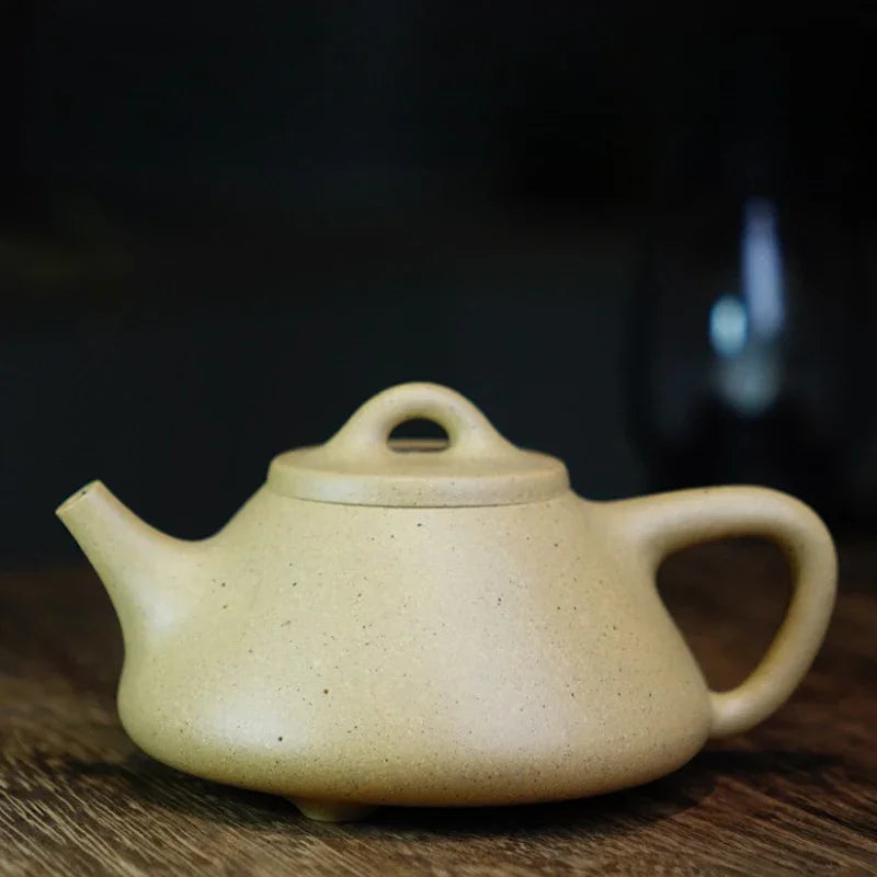 Teko Zisha Yixing Buatan Tangan Sepenuhnya [Ziye Shi Piao Pot] (Bensan Lu Ni - 260ml)