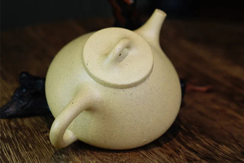 Teko Zisha Yixing Buatan Tangan Sepenuhnya [Ziye Shi Piao Pot] (Bensan Lu Ni - 260ml)