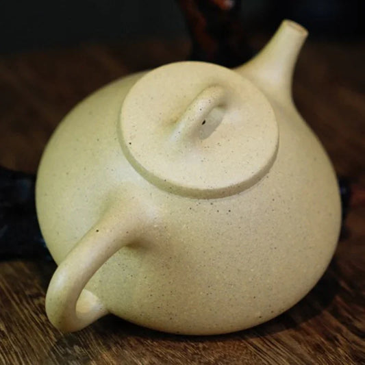 Teko Zisha Yixing Buatan Tangan Sepenuhnya [Ziye Shi Piao Pot] (Bensan Lu Ni - 260ml)