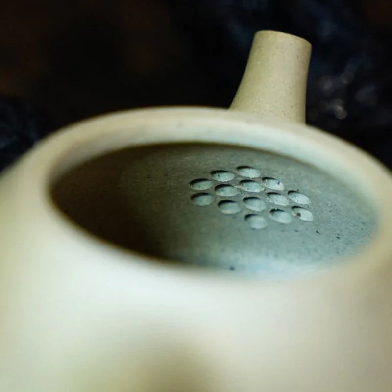 Teko Zisha Yixing Buatan Tangan Sepenuhnya [Ziye Shi Piao Pot] (Bensan Lu Ni - 260ml)