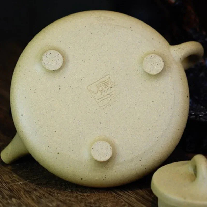 Teko Zisha Yixing Buatan Tangan Sepenuhnya [Ziye Shi Piao Pot] (Bensan Lu Ni - 260ml)