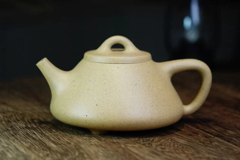 Teko Zisha Yixing Buatan Tangan Sepenuhnya [Ziye Shi Piao Pot] (Bensan Lu Ni - 260ml)