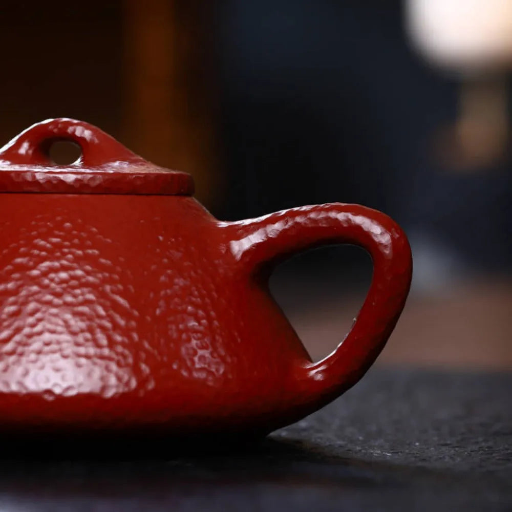 Full Handmade Yixing Zisha Teapot [Ziye Shi Piao Pot] (Dahongpao - 200ml) - YIQIN TEA HOUSE | yiqinteahouse.com | 200-300ml, full handmade zisha teapot, new arrival, plain smooth, teapot, teaware