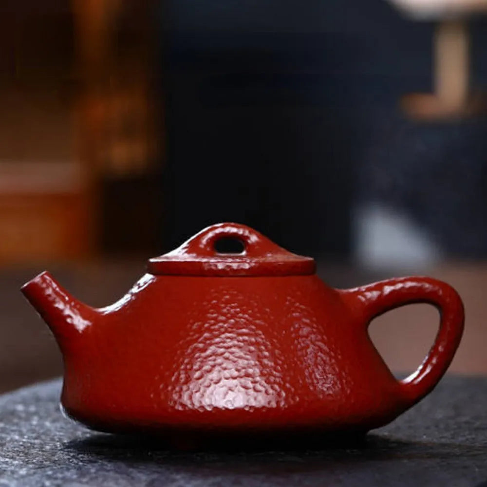 Full Handmade Yixing Zisha Teapot [Ziye Shi Piao Pot] (Dahongpao - 200ml) - YIQIN TEA HOUSE | yiqinteahouse.com | 200-300ml, full handmade zisha teapot, new arrival, plain smooth, teapot, teaware