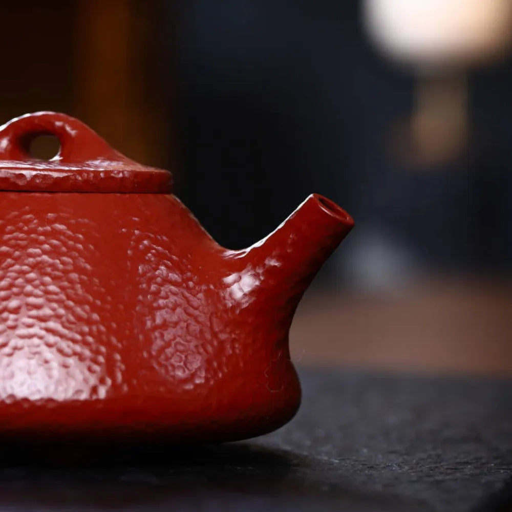 Full Handmade Yixing Zisha Teapot [Ziye Shi Piao Pot] (Dahongpao - 200ml) - YIQIN TEA HOUSE | yiqinteahouse.com | 200-300ml, full handmade zisha teapot, new arrival, plain smooth, teapot, teaware