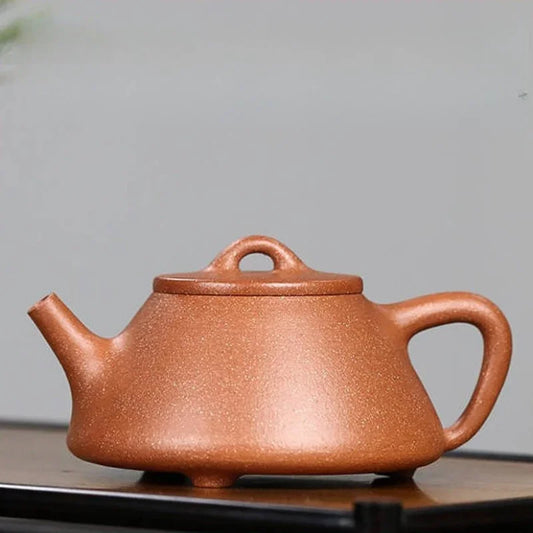 Teko Zisha Yixing Buatan Tangan Sepenuhnya [Ziye Shi Piao Pot] (Jiang Po Ni - 220ml)