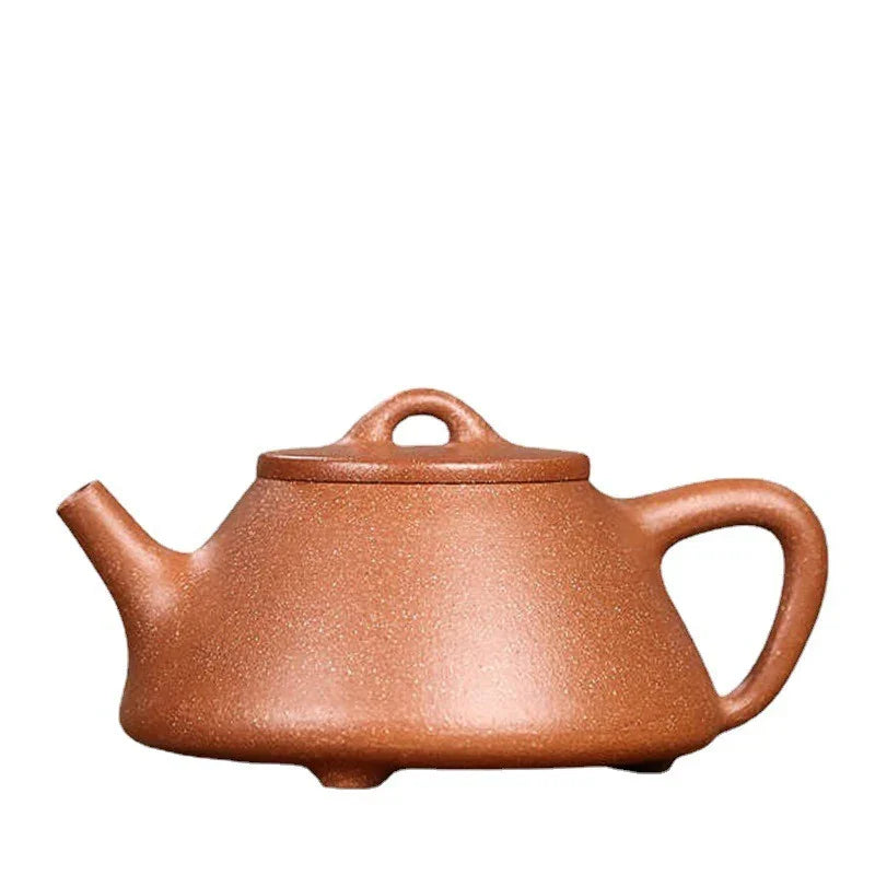 Full Handmade Yixing Zisha Teapot [Ziye Shi Piao Pot] (Jiang Po Ni - 220ml)