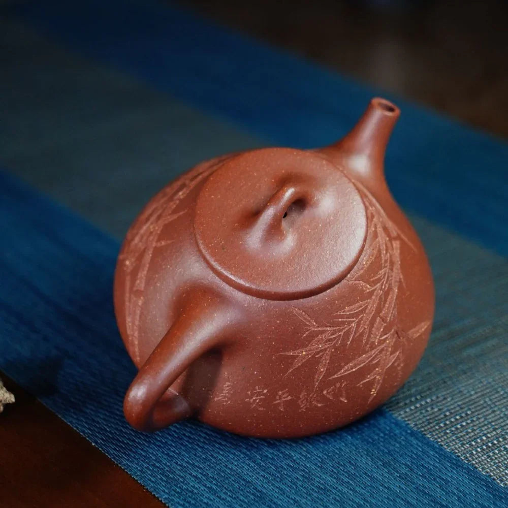 Théière Yixing Zisha entièrement faite à la main [Pot Ziye Shi Piao] (Jiang Po Ni - 310 ml)